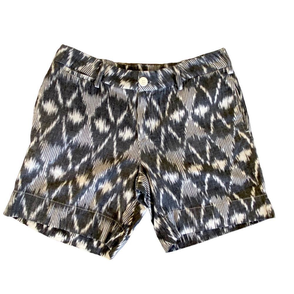 True Grit Boho Tribal Aztec Print 100% Cotton 7.5” Shorts Sz 8